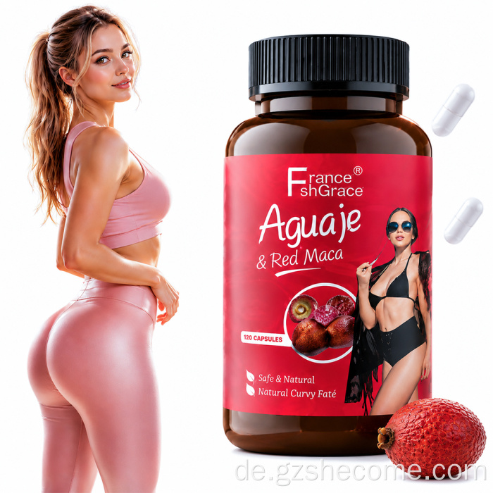 Shecome Maca-Ergänzung Aguaje Rote Maca-Kapseln